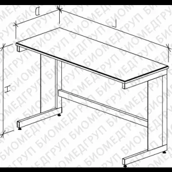 Стол лабораторный высокий, 1800х750х900, столешница пластик