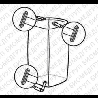 Мешки для сбора, хранения и транспортировки культуральной жидкости 3D Productainer BPCs, 100 литров, материал CX514, 3 порта, Thermo FS, SH30672.02
