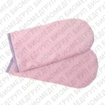 IGRObeauty, Махровые варежки для парафинотерапии розовый, 1 пара