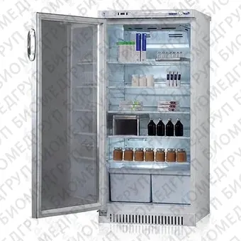 Холодильник ХФ2503 ПОЗИС фармацевтический для хранения препаратов и вакцин дверь из энергосберегающего стекла с замком