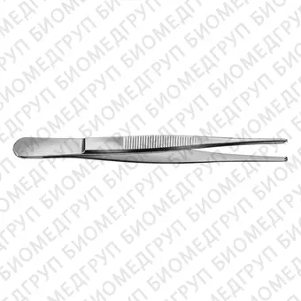 BD559R  пинцет хирургический, стандартный, зубчики 1х2, длина 160 мм