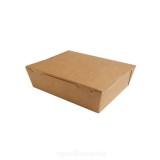 Ланч-бокс контейнер одноразовый, картон, 150x115x50 мм, 600 мл, 50 шт