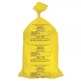 Респект, Пакеты для утилизации медицинских отходов, желтые, класс Б, 60 л, 700 x 800 мм, 500 шт
