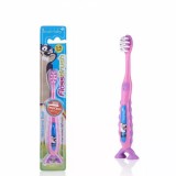 Brush-Baby FlossBrush NEW зубная щётка, 3-6 лет, розовая