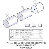 Набор спейсеров для образцов, 7,5 мм, 320 мкл, пониженный уровень 13C; Содержит 10 нижних прокладок из нитрида бора и 10 крышек из нитрида бора. В роторе с уменьшенным фоновым содержанием 13C вместо ПТФЭ используются прокладка/колпачок из нитрида бора